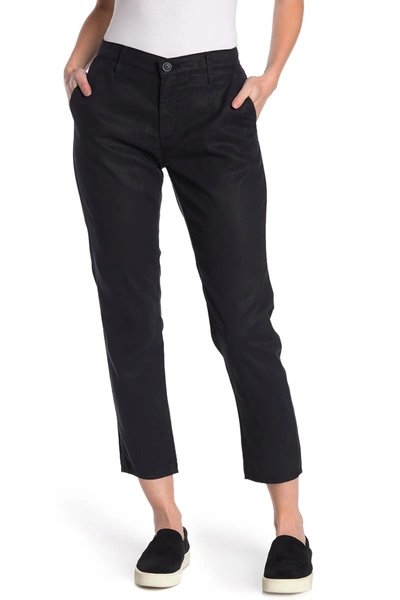 Shop Ag Caden Twill Ankle Crop Pants In Night Eclipse