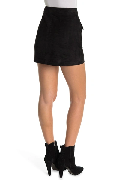 Shop Frame Bailey Mini Skirt In Noir