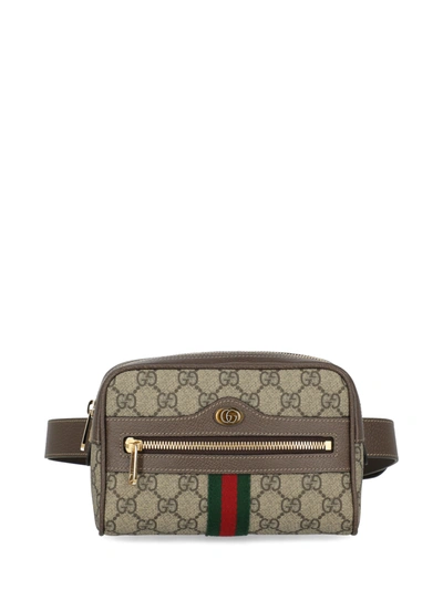 Pre-owned Gucci Ophidia In Beige, Green, Red