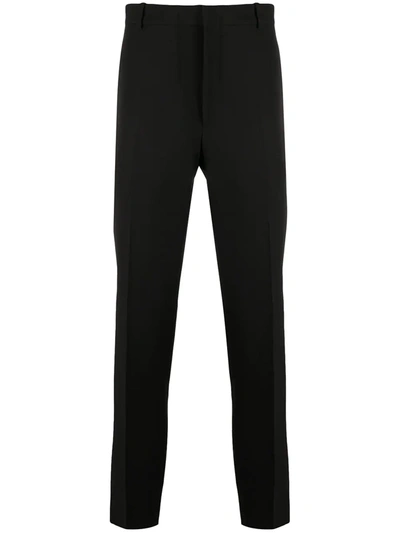 Shop Jil Sander Tapered Tailored Trousers In Black