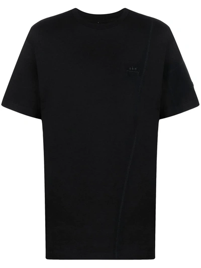 Shop A-cold-wall* Embroidered-logo Cotton T-shirt In Black