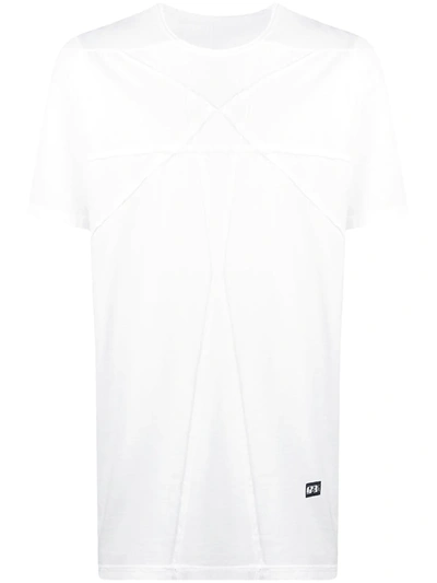 Shop Rick Owens Drkshdw Logo-patch Cotton T-shirt In White
