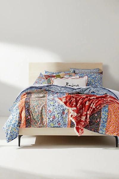 Shop Anthropologie Miriam Organic Cotton Duvet Cover By  In Assorted Size Ca Kng Dvt