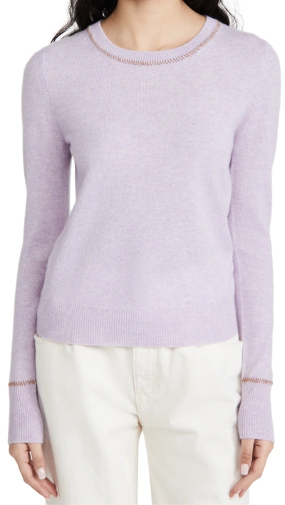 Shop Veronica Beard Zalga Cashmere Sweater In Lilac