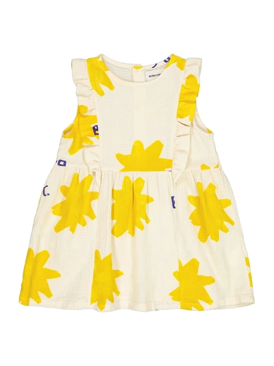Shop Bobo Choses Kids Dress Sparkle All Over Ruffle For Girls In Yellow