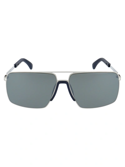 Shop Mykita Lotus Sunglasses In 309 Mh10 Navyblue/ssl