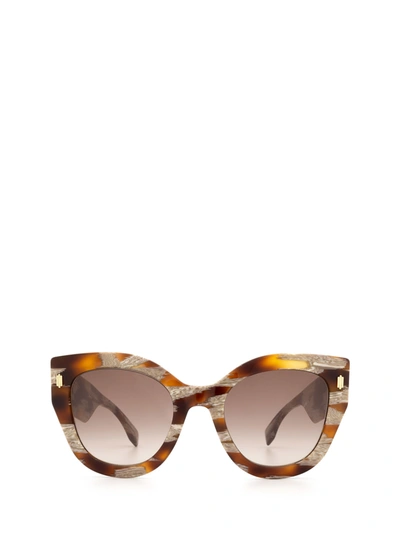 Shop Fendi Ff 0435/s Havana Sunglasses