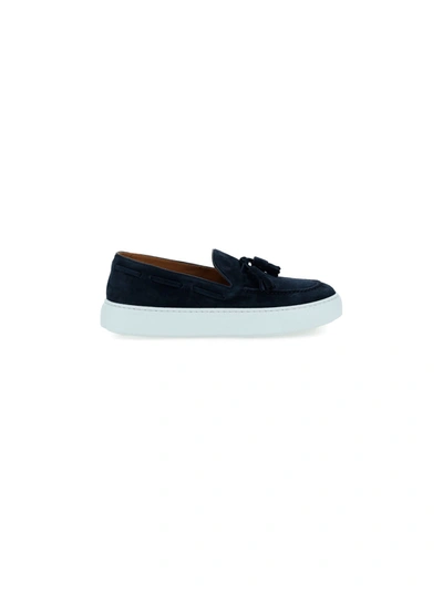 Shop Fratelli Rossetti Loafers In Blue