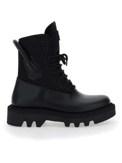 Shop Givenchy Combat Rainboots In Black