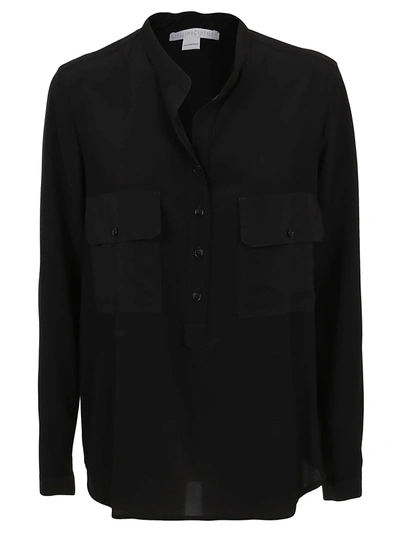 Shop Stella Mccartney Estelle Shirt Silk Crepe De Chine In Black