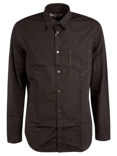 Shop Maison Margiela Long-sleeved Classic Shirt In Black