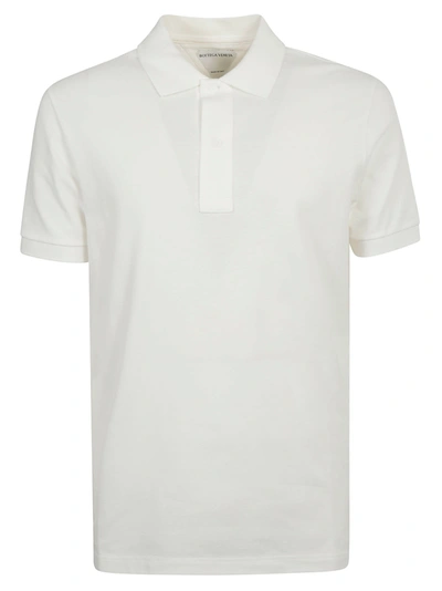 Shop Bottega Veneta Classic Short-sleeve Polo Shirt In Chalk