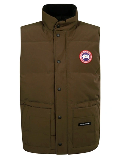 Shop Canada Goose Freestyle Crew Gilet In Military Green