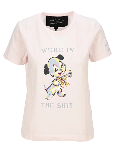 Shop Marc Jacobs Magda Archer X The Collaboraton T-shirt In Light Pink