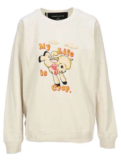 Shop Marc Jacobs Magda Archer X The Collaboration Sweatshirt In Vintage White