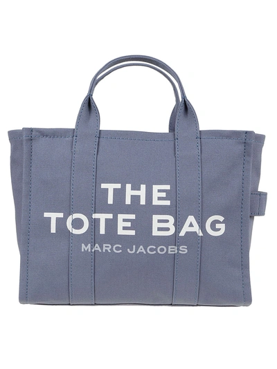 Shop Marc Jacobs Small Traveler Tote In Blue Shadow