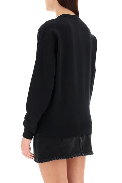 Shop Kenzo Sweatshirt With Tiger Patch In Black