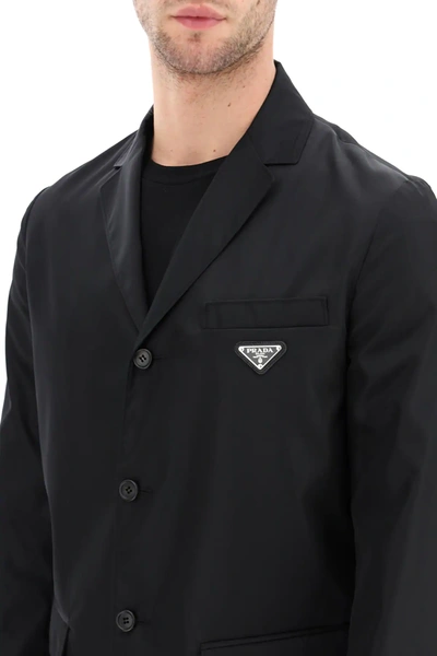 Shop Prada Re-nylon Gabardine Jacket In Black
