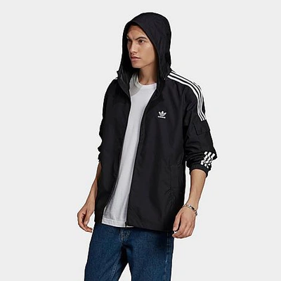 Adidas Originals Adidas Men's Originals Adicolor Classics 3-stripes  Full-zip Windbreaker Jacket In Black | ModeSens