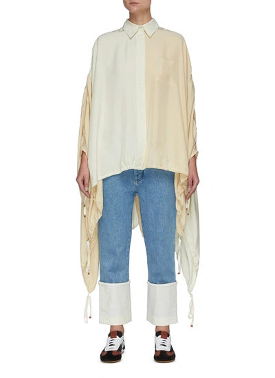 Shop Loewe Parachute Silk Blouse In Neutral