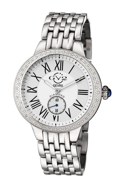 Shop Gevril Women's Astor Diamond Quartz Watch In Silver