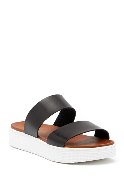 Shop Mia Saige Platform Slide Sandal In Black