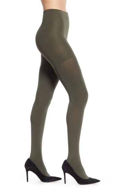 Shop Spanx Luxe Leg Shaping Tights In Rosemary