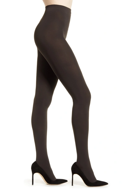 Shop Falke Pure Matte 100 Tights In Anthracite