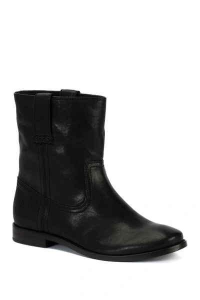 Shop Frye Anna Leather Short Boot In Black