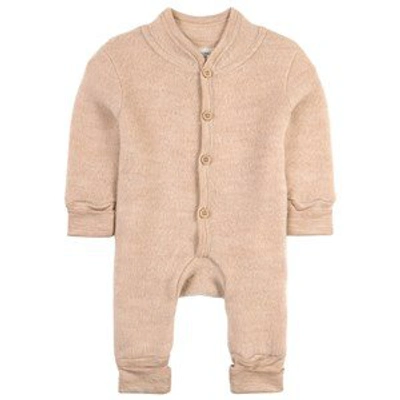 Kuling Sand Melange Wool Fleece Onesie In Beige ModeSens