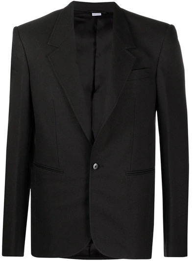 Shop Random Identities Single-breasted Tailored Blazer In Black