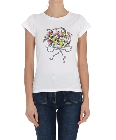 Shop Red Valentino T-shirt In White