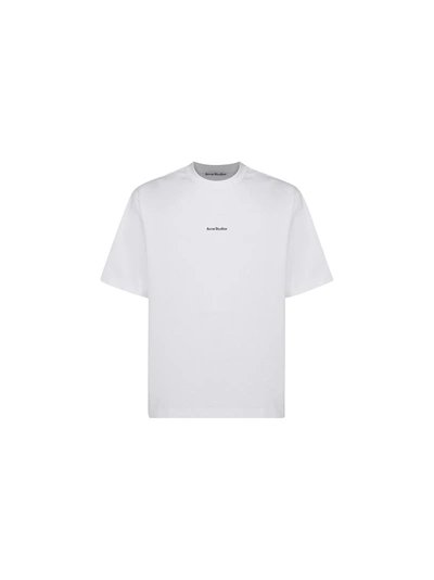 Shop Acne Studios T-shirt In Off White