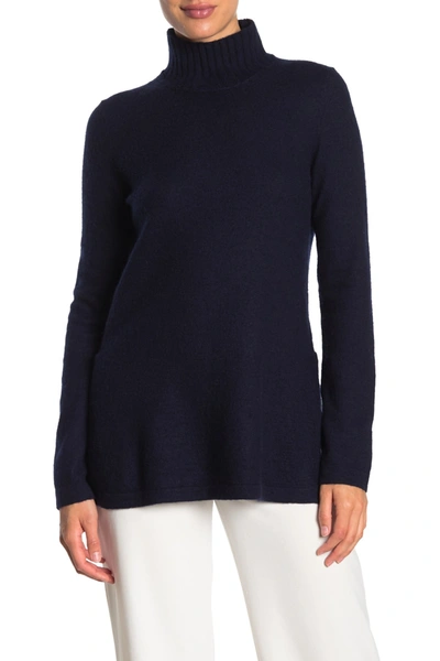 Shop Vince Vented Cashmere Sweater In Baltic
