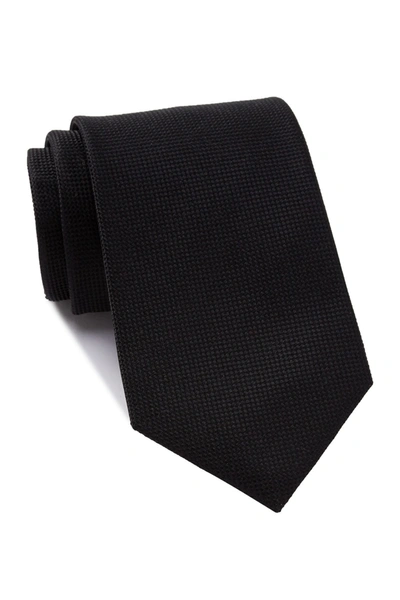 Shop Nordstrom Rack Oleta Solid Silk Blend Tie In Black