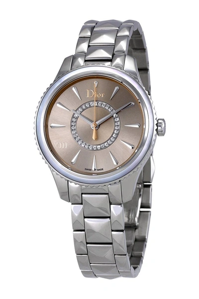 Shop Dior Women's Viii Montaigne Bracelet Watch In Silver Brown