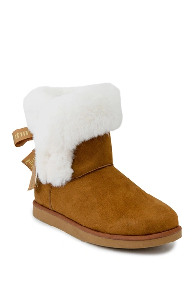 Shop Juicy Couture King Winter Boot In Cognac Micro
