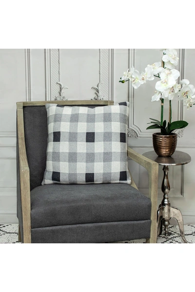 Parkland Collection Graham Transitional Grey Throw Pillow In Grey
