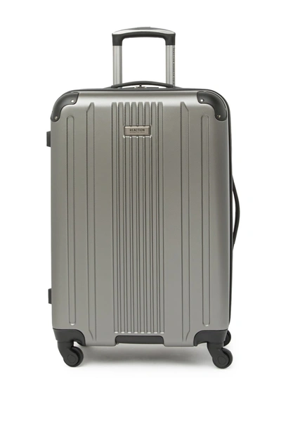 Shop Kenneth Cole Reaction Gramercy 24" Lightweight Hardside Spinner Luggage In Silver