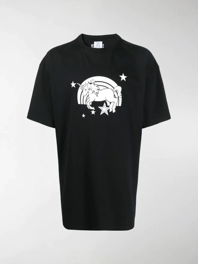 Shop Vetements Magic Unicorn Crew-neck T-shirt In Black