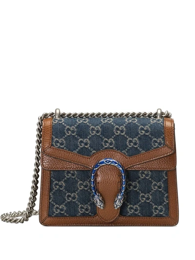 Shop Gucci Mini Dionysus Crossbody Bag In Blue