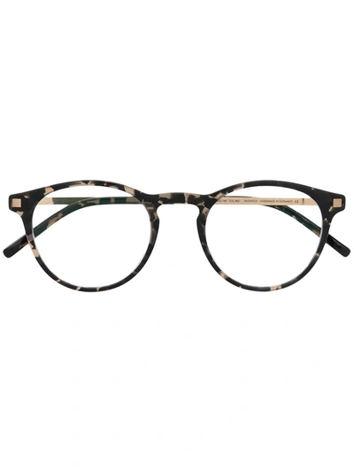 Shop Mykita Talini Round-frame Glasses In Black