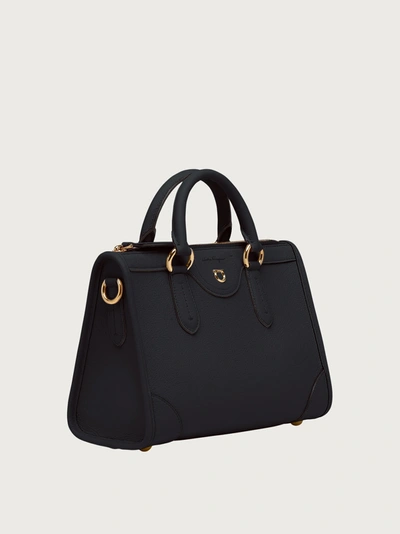 Shop Ferragamo Travel Handbag In Black