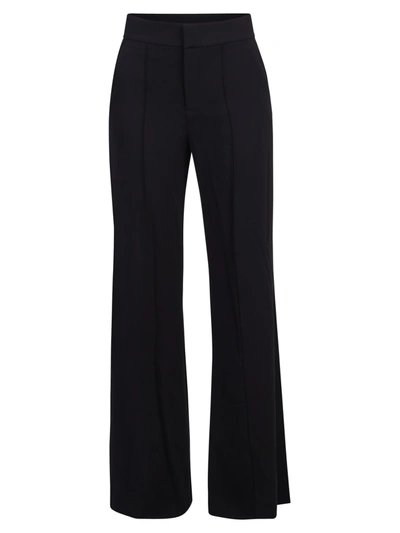 Alice And Olivia Athena Flared Wide Leg Trousers In Black