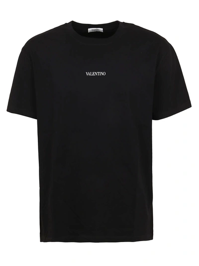 Shop Valentino T-shirt Print Vltn In Ni Nero Bianco