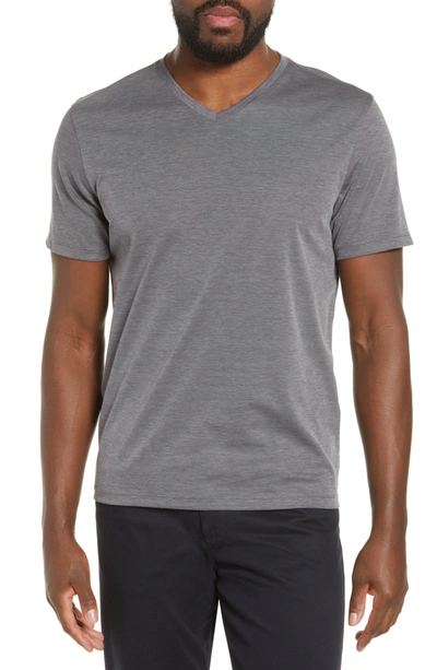 Shop Zachary Prell Brookville V-neck T-shirt In Charcoal