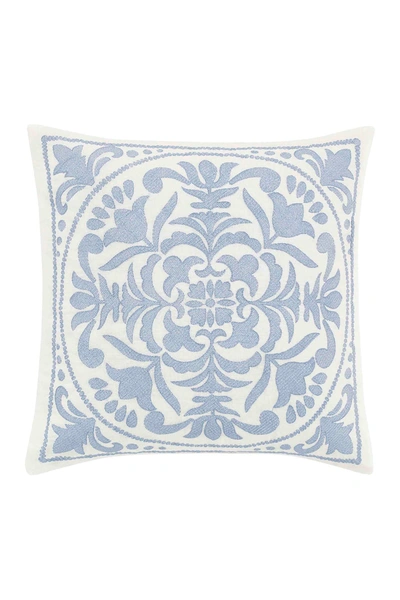 Shop Laura Ashley Mila Medium Blue 18" X 18" Decorative Pillow