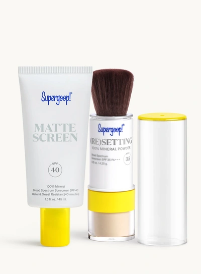 Shop Supergoop The Matte Prime & Reapply Set Sunscreen Translucent !