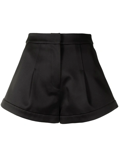 Shop Alexis Gaintes Inverted Pleat Shorts In Black