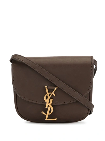 Shop Saint Laurent Kaia Crossbody Bag In Brown